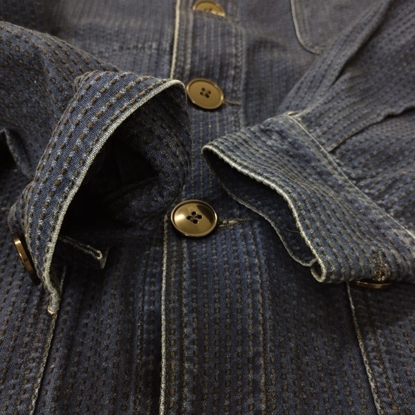 N443 [人気] SOPHNET ソフネット ジャケット M ブルー系 コットン100% 20AW WASHED WORK JACKET SOPH-202000 | G★_画像5