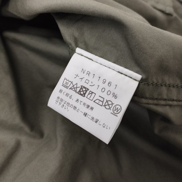 E929b [人気] THE NORTH FACE ザノースフェイス ヌプシシャツ XL ブラック×オリーブ NR11961 ナイロン100% 長袖 | トップス Gの画像4