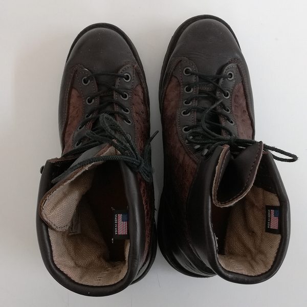 N750 [人気] DANNER ダナー オーストリッチレザーシューズ US8・1/2 ブラウン USA製 ブーツ ビブラムソール 30435X | K★_画像3