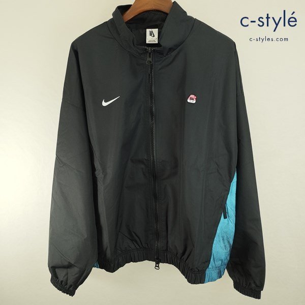 N973b [美品] NIKE × Skepta M NB TRACK JACKET XL ブラック×ブルー系 トラックジャケット CU9743-010 ナイキ スケプタ | アウター Nの画像1