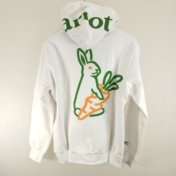 F033b [美品] FR2 エフアールツー Carrots Logo Hoodie パーカー S ホワイト ウサギ 綿100% | トップス G_画像2