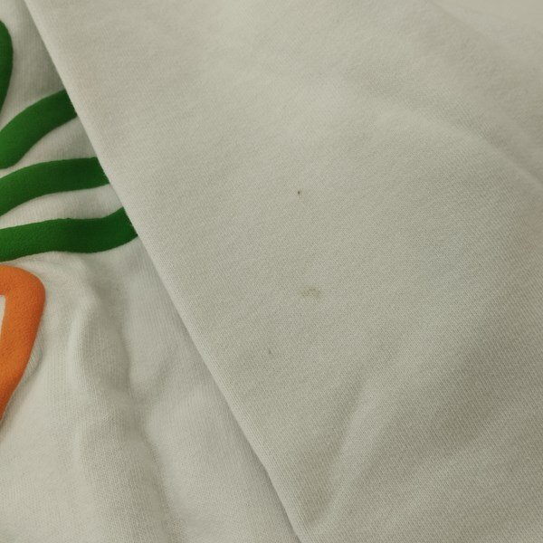 F033b [美品] FR2 エフアールツー Carrots Logo Hoodie パーカー S ホワイト ウサギ 綿100% | トップス G_画像7