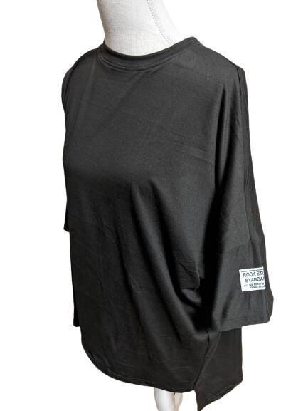 レディース tシャツ ドロップショルダー オーバーサイズ ビッグシルエット モモンガtシャツ 半袖 無地 ゆったり 大きいサイズ_画像6