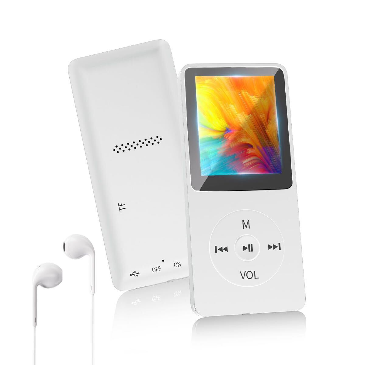 MP3プレーヤー Bluetooth 5.1 32GB内蔵 メモリーカード対応 128GB拡張可能 HIFI 有線イヤホン付き スピーカー内蔵 音楽プレーヤー の画像1