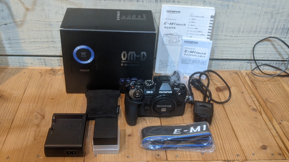 美品 シャッター回数少ない OLYMPUS オリンパス E-M1mark2 ボディの画像1