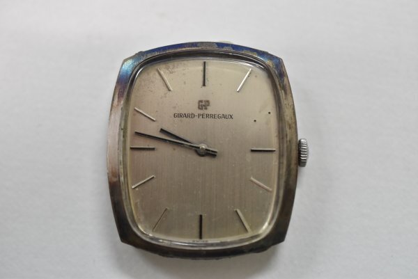 【ゆうパケット】GIRARD-PERREGAUX ジラールペルゴ 手巻き Cal.091-644 シルバーダイヤル ヴィンテージ メンズ腕時計の画像1