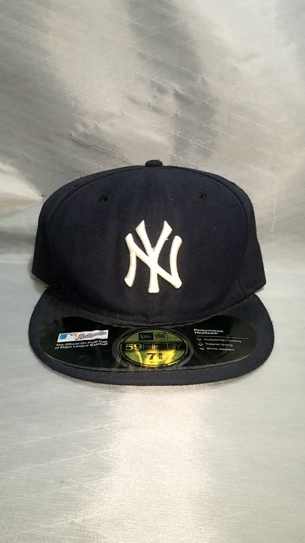 New Era ヤンキース Yankees 59 FIFTY 7 5/8 60.6　ネイビー　送料込み_画像1