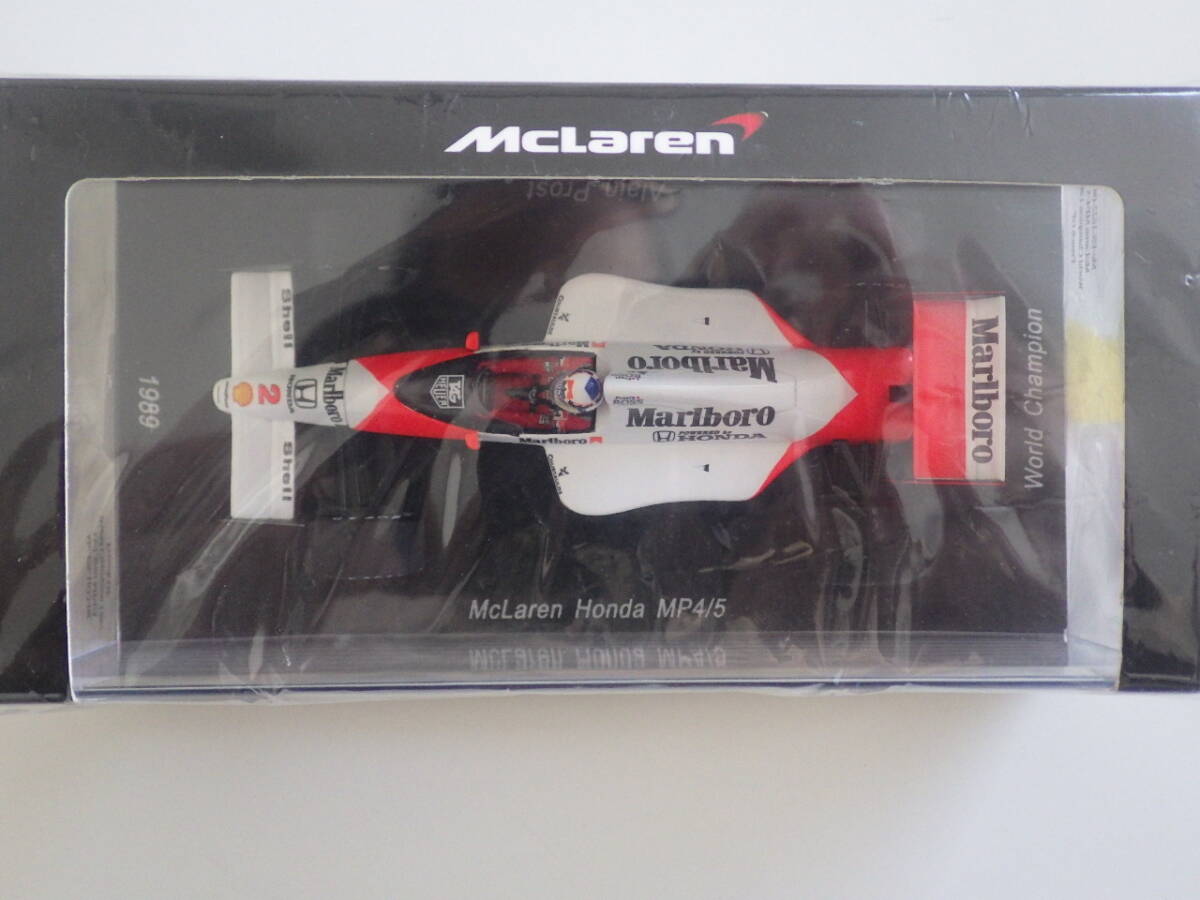 【送料無料】1/43 ユーロスポーツ特注（spark） ＭcLaren Honda MP4/5 World Champion NO.2 1989 A.プロスト（社外デカール貼付済）_画像2
