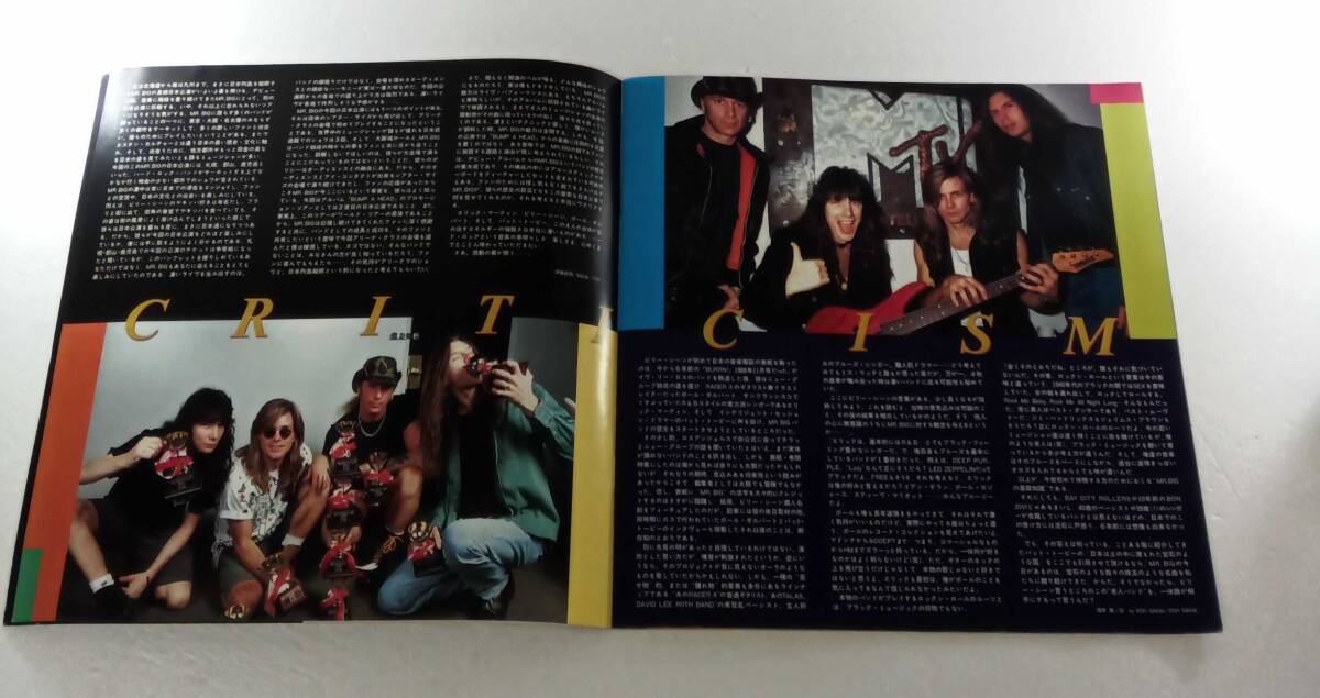 MR.BIG JAPAN DEMONIUM 1994 год Япония .. Tour книжка проспект 