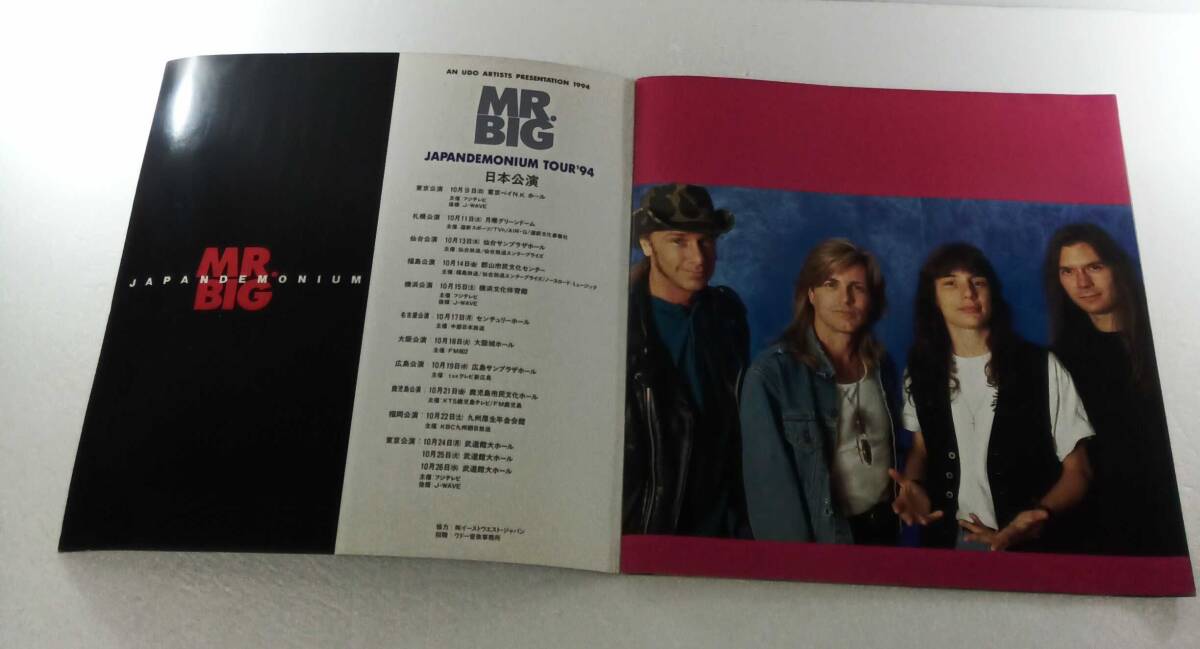 MR.BIG JAPAN DEMONIUM 1994 год Япония .. Tour книжка проспект 