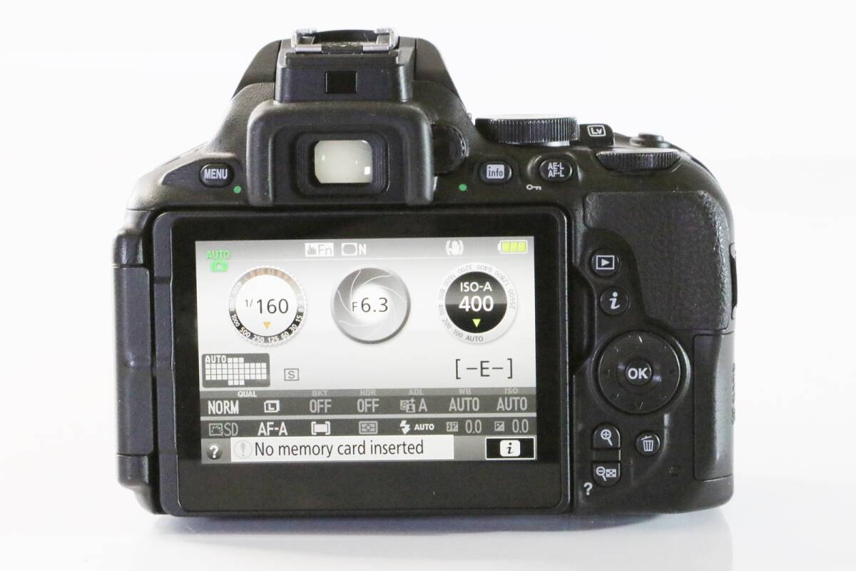 美品 ニコン Nikon D5600 + AF-S DX 18-55mm F3.5-5.6G II レンズキット 動作確認済 送料無料の画像5