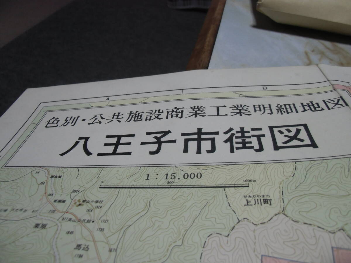  Hachioji city map Union international geography association used 