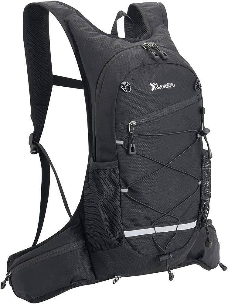 サイクリングリュック 軽量 防水 ポケット バックパック リュックスポーツバッグ アウトドア ブラックの画像1