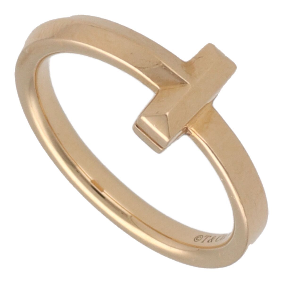 メーカー直売 - 人気ランキング 【中古】 Tiffany & Co. ティファニー T ワン リング 2.5MM 10号 K18RG ローズゴールド 指輪 23017331 RS その他