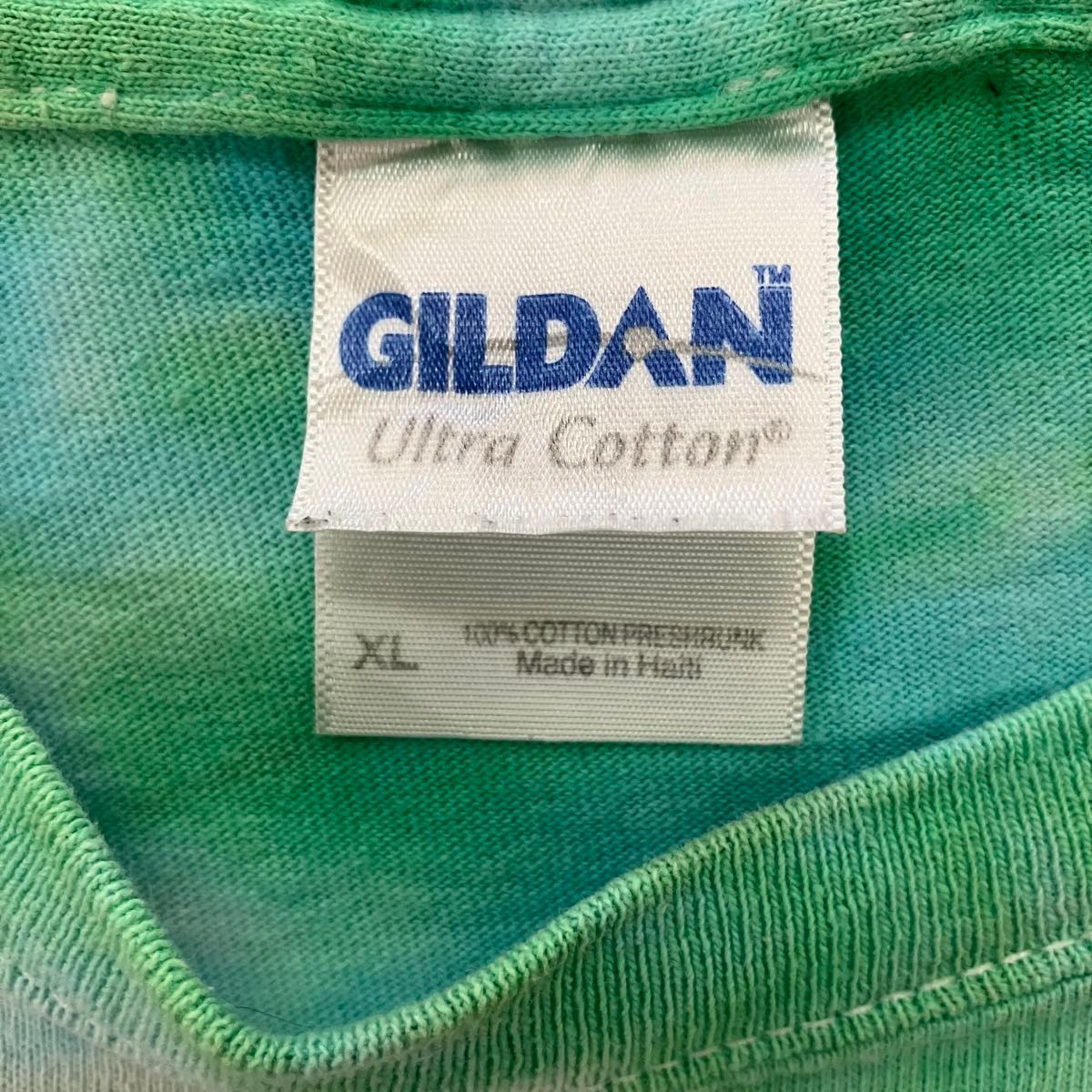 【美品】古着　GILDAN タイダイ　Tシャツ　メンズ　XL