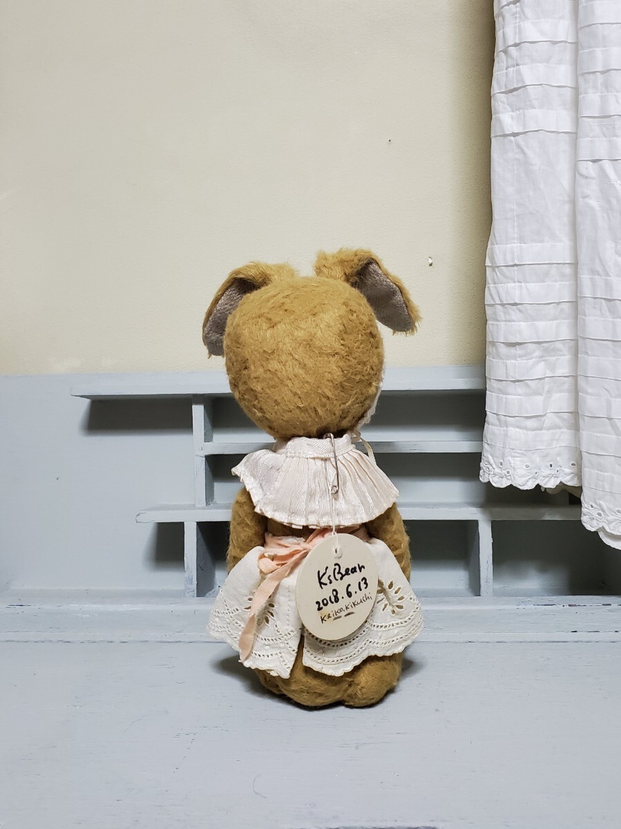 ぬいぐるみ テディベア 作家 アーティスト K's Bear うさぎ ラビット テディラビット 人形 ハンドメイドの画像3