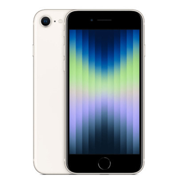 バッテリー80％以上 美品 iPhoneSE3 64GB スターライト 第3世代 中古 SIMフリー SIMロック解除済_画像1