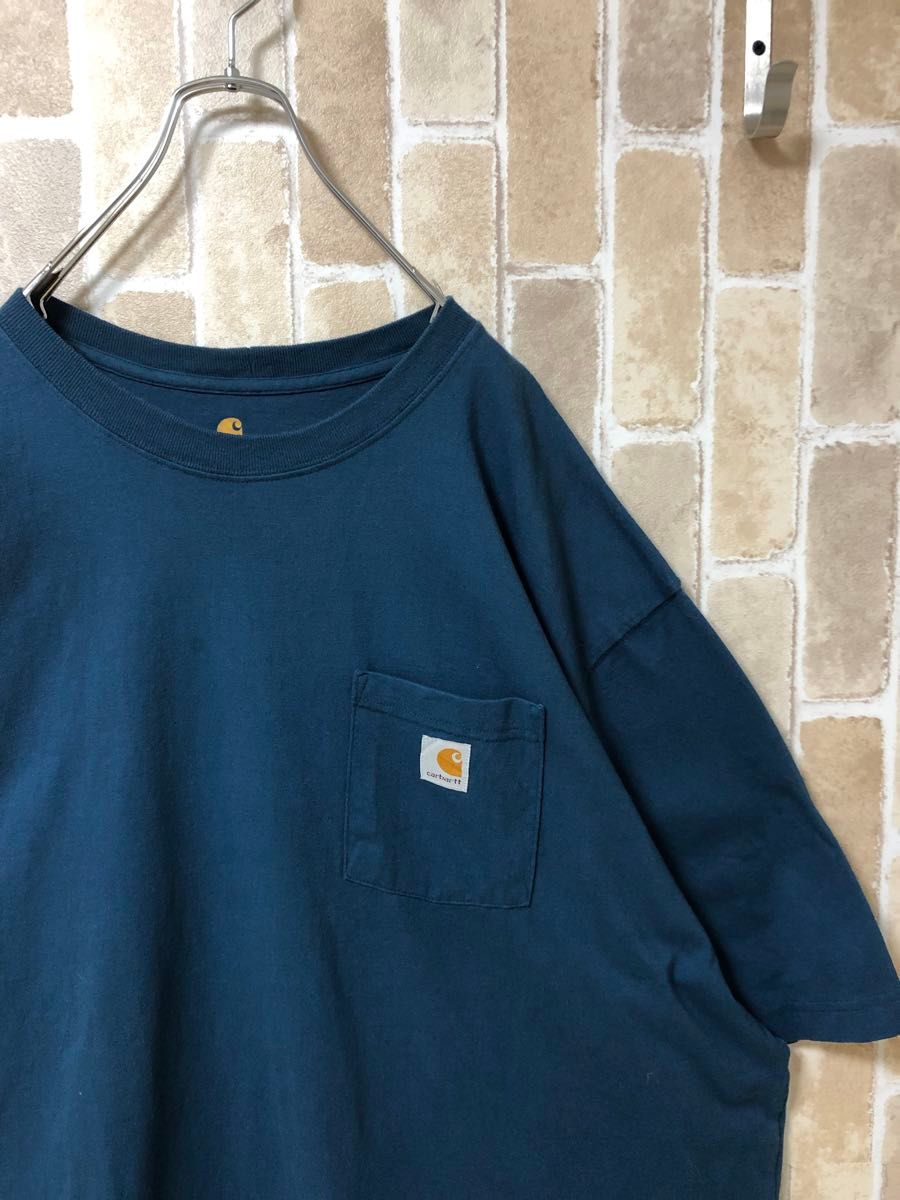 【carhartt】カーハート　ビックサイズ　ゆったり　ワッペンロゴ　3XL  Tシャツ