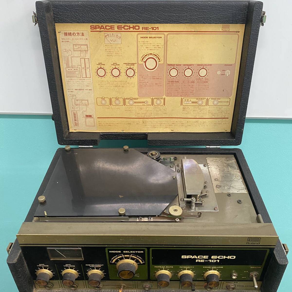 Roland Corporation SPACE ECHO RE-101 テープエコー エフェクター MODE SELECTOR 通電確認済みの画像3