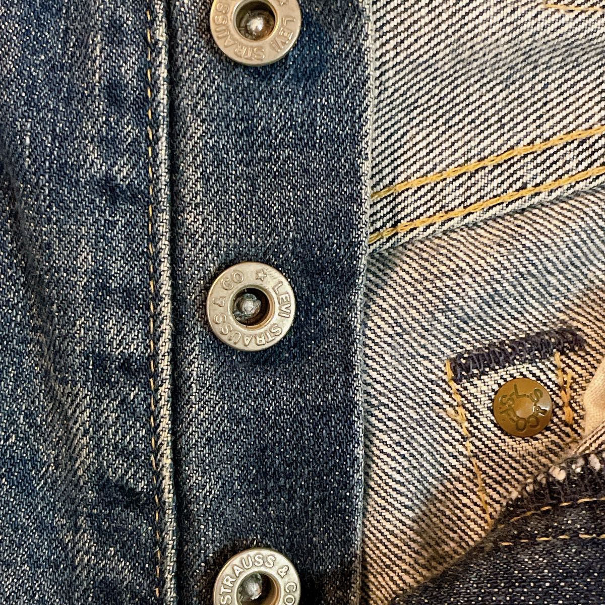 【レア】LEVI'S リーバイス 90s 702XX 140周年 日本製 W30　トップボタン　復刻モデル　BIG-E赤タブ