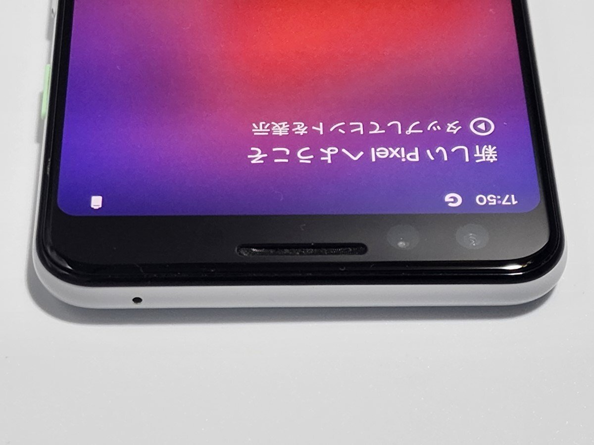  ★【39802WM】 完動品 SoftBank Google Pixel 3 クリアリーホワイト 64GB SIMロック解除済 1円 ! 1スタ !の画像3