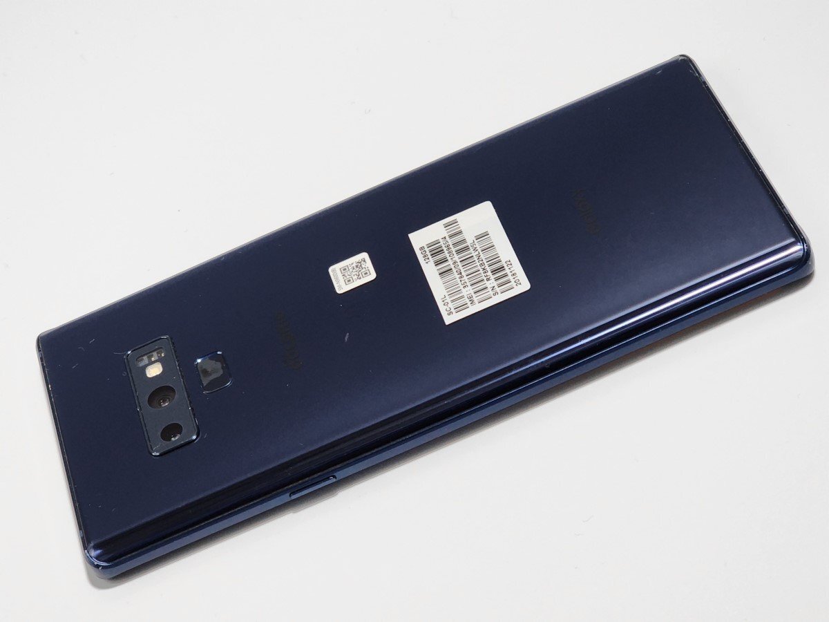  ★【39545WM】 ジャンク docomo SC-01L SAMSUNG Galaxy Note9 オーシャンブルー SIMロック解除済 1円 ! 1スタ !の画像4