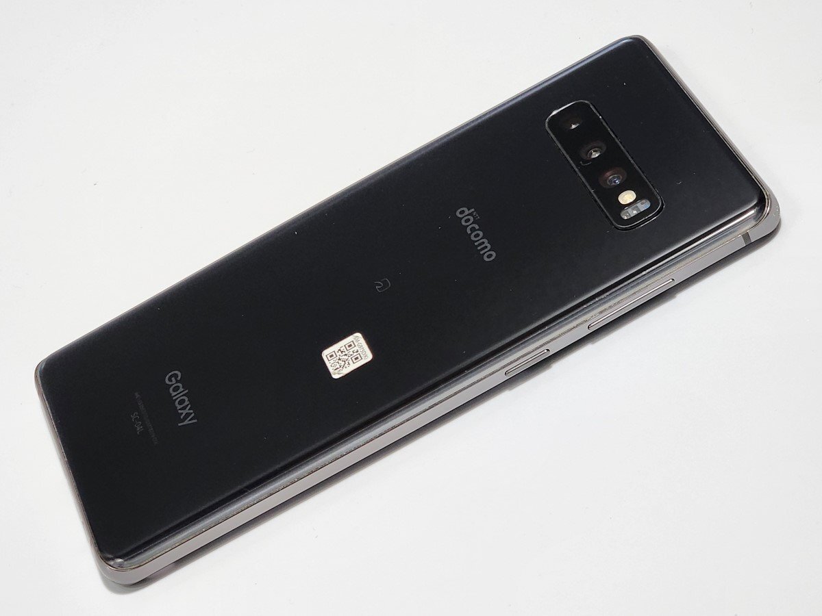 　★【40049WM】 ジャンク docomo SC-04L SAMSUNG Galaxy S10+ プリズムブラック SIMロック解除済 1円 ! 1スタ !_画像5