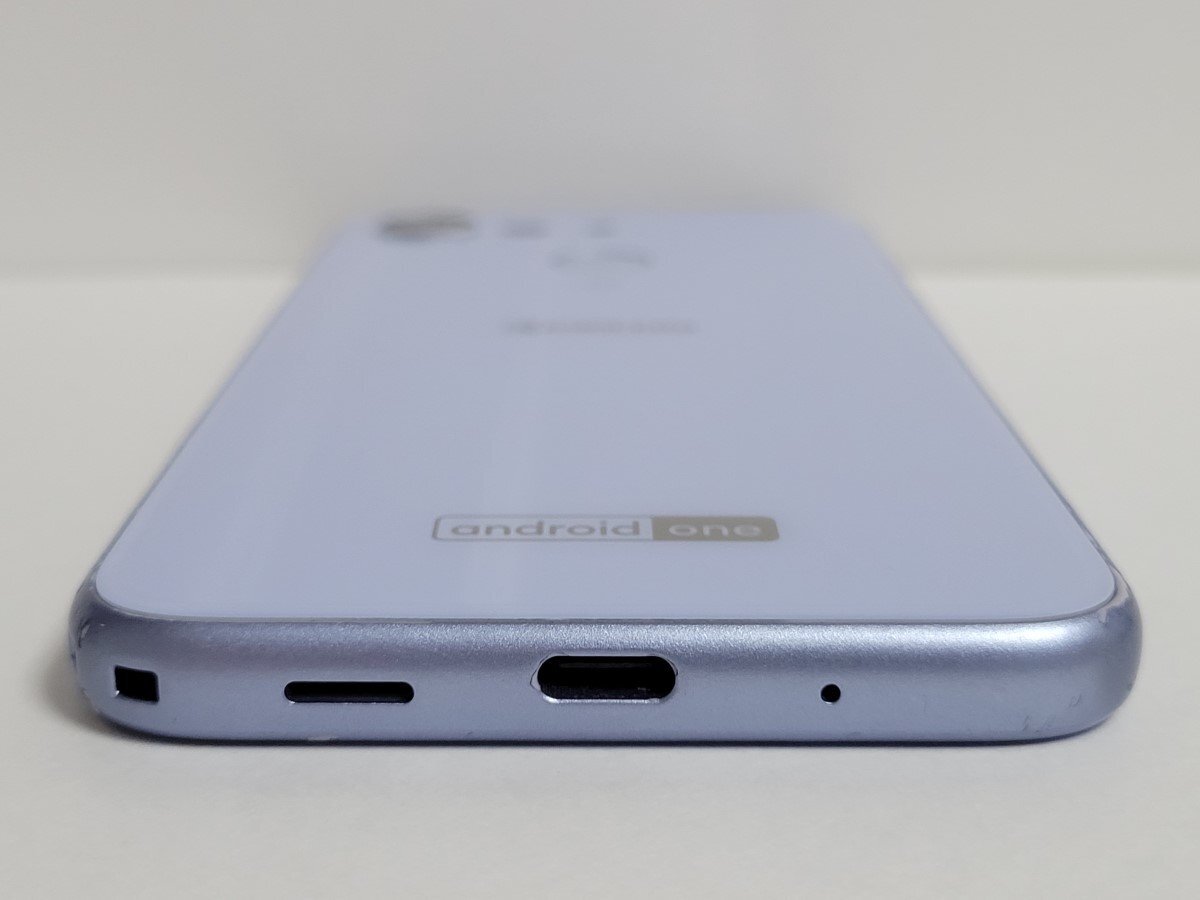  ★【38708WM】 ジャンク Y!mobile S6-KC 京セラ Android One S6 ラベンダーブルー SIMロック解除済 1円 ! 1スタ !の画像3