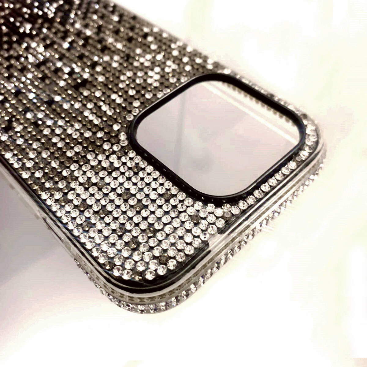 iPhone15 case brilliancy . brilliant .. comfort Kirakira shines gorgeous black 