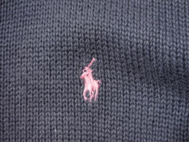 ■0401■RALPH LAUREN ラルフローレン コットン ニットジャケット 160●_画像3