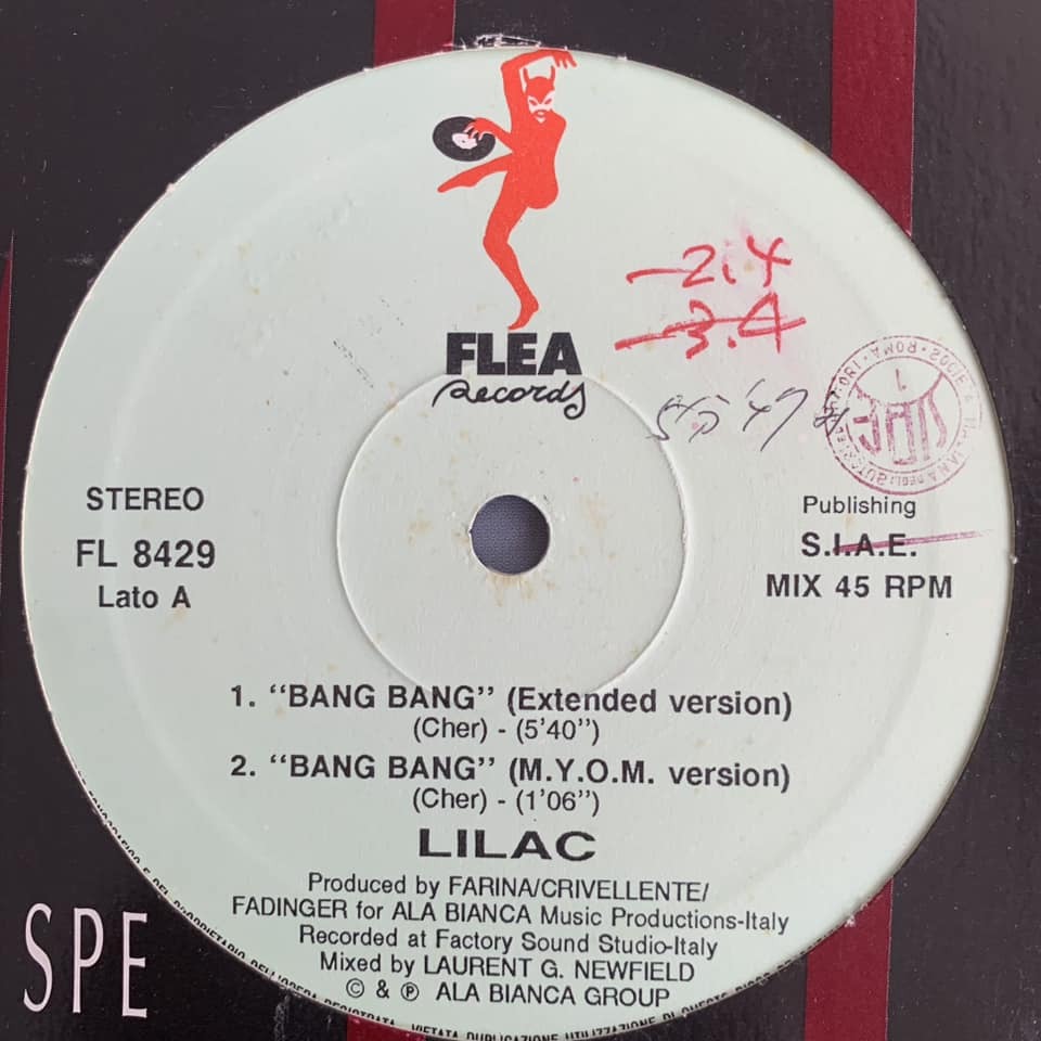 ◆ Lilac - Bang Bang / Step By Step ◆12inch イタリア盤 DISCOヒット!!_画像2