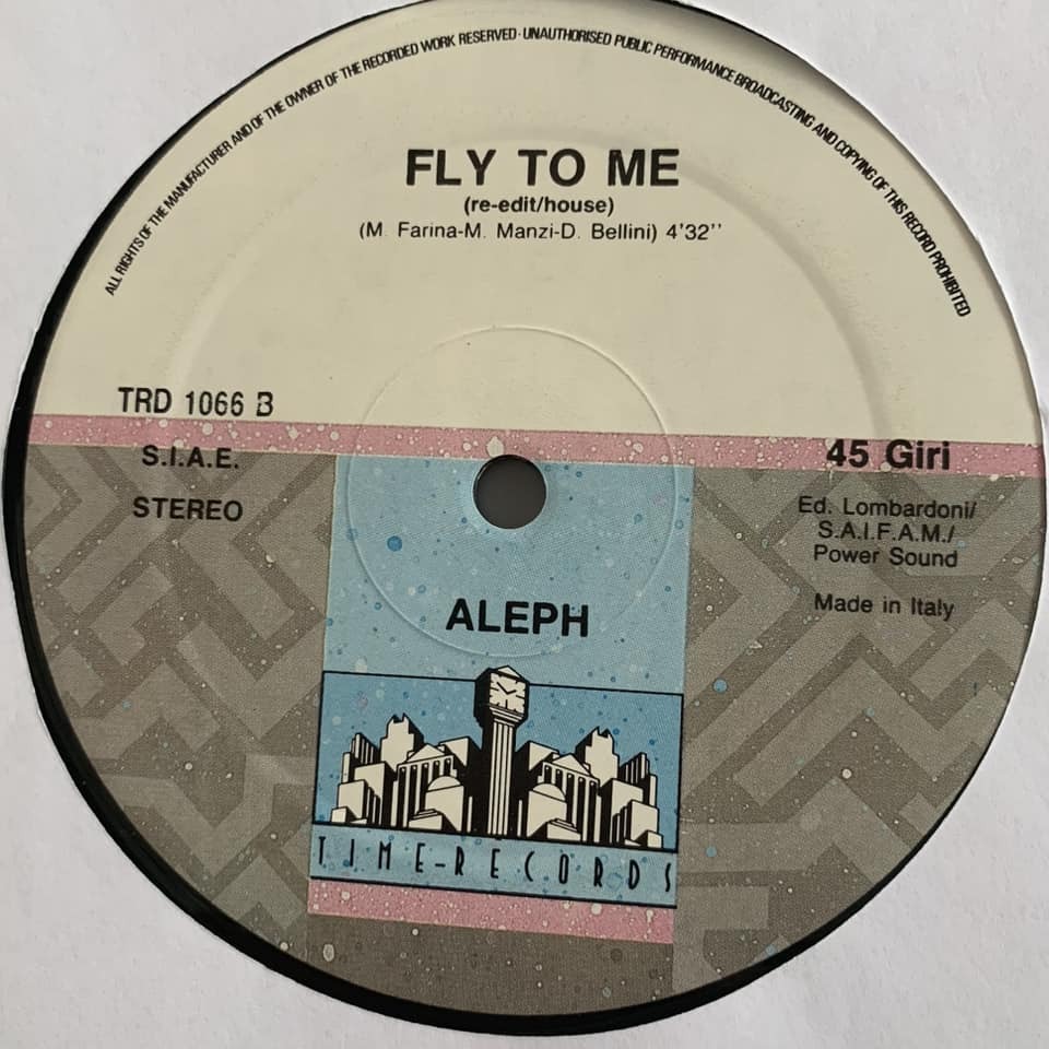 ◆ Aleph - Fly To Me ◆ イタリア盤12INCH ディスコ!!の画像2