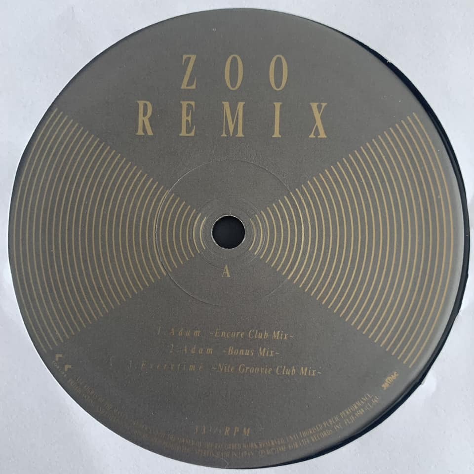 ◆ ZOO - Adam ◆12inch 日本盤 2枚組アルバム　_画像4