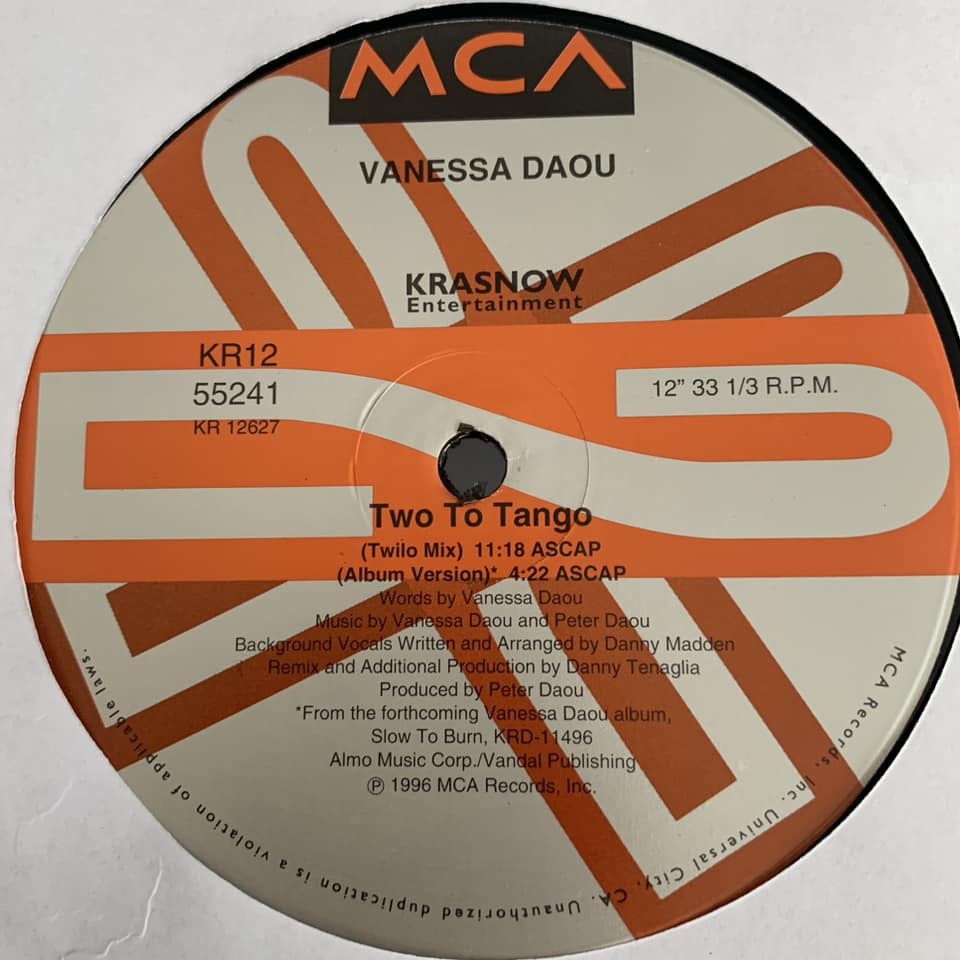 ◆ Vanessa Daou - Two to Tango (Album version) ◆12inch US盤 CLUBヒット!!_画像2