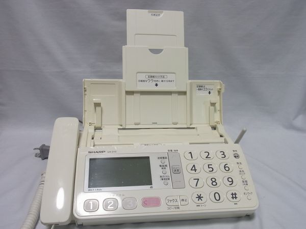 シャープデジタルコードレスファクシミリ　UX-310CW（子機２台タイプ）中古現状品_画像5