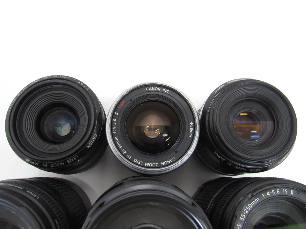 T-1411[同梱不可] Canon AFレンズ 10点まとめセット EF ウルトラソニック 28-90mm 35-80mm 75-300mm 他 キャノン フィルムカメラ ジャンクの画像2