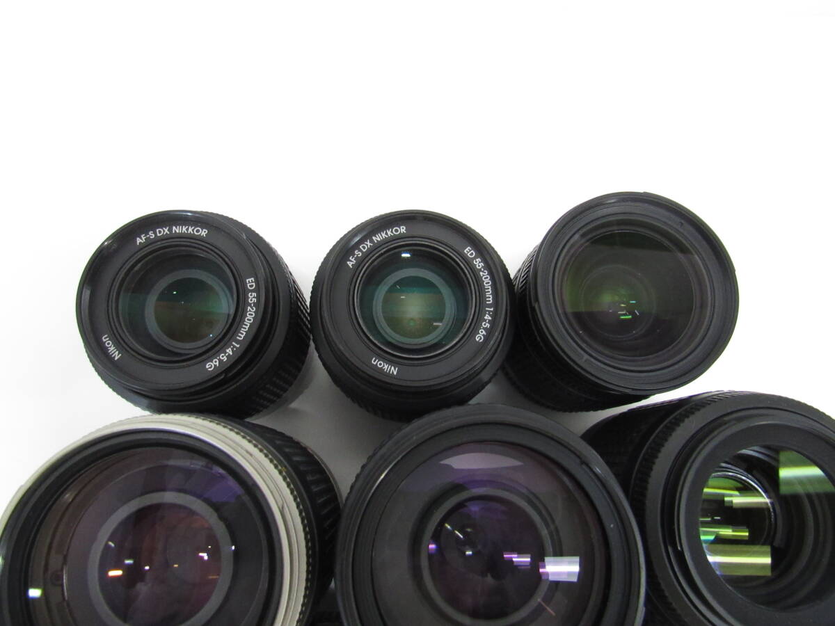 T-1412[同梱不可] Nikon AFレンズ 10点まとめセット 70-300mm 55-200mm 35-70mm 35-80mm 28-80mm 等 ニコン フィルムカメラ ジャンク_画像2