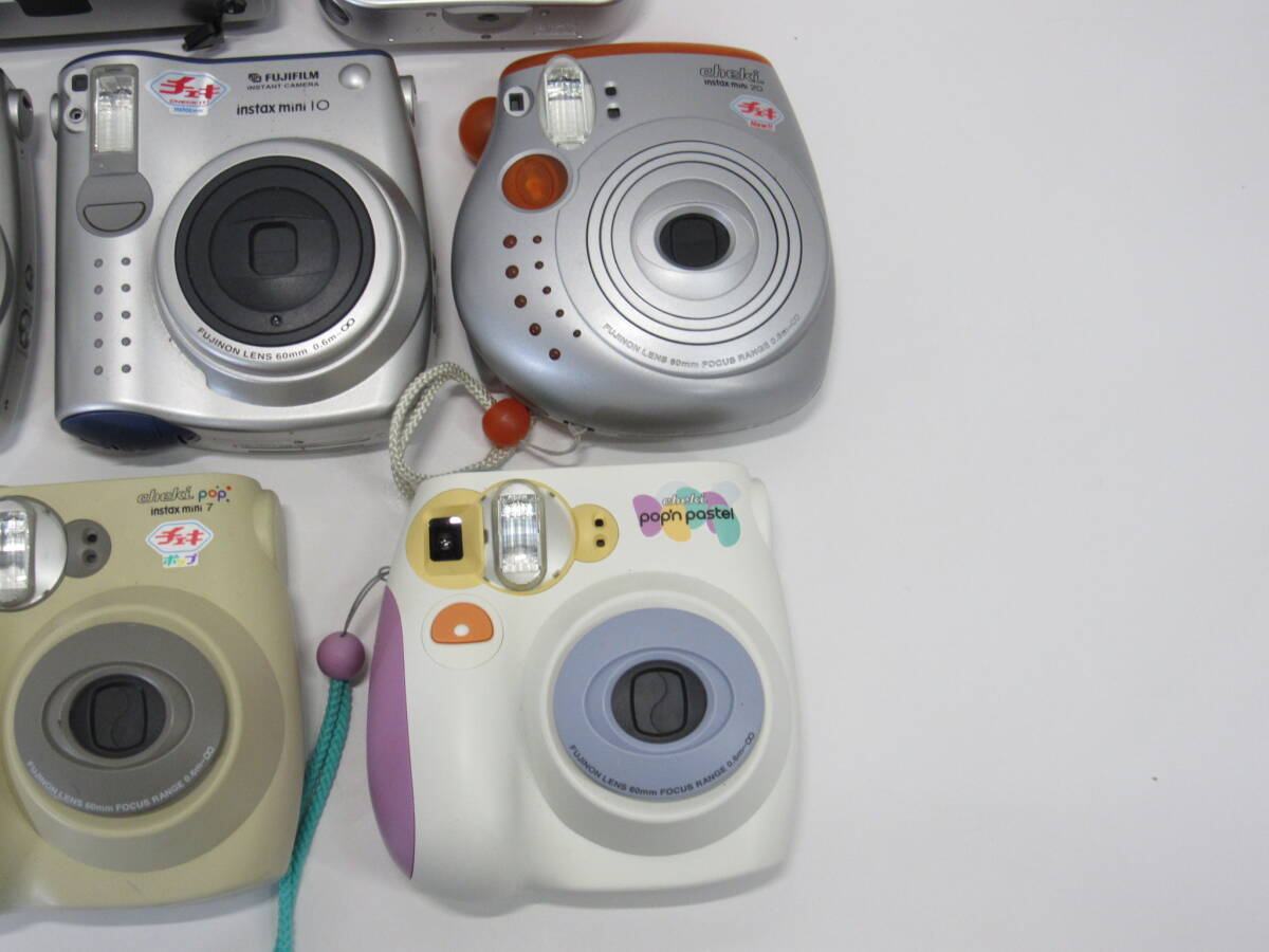 T-1425[同梱不可] Fujifilm チェキ 7点まとめセット instax mini 20 90 他 フジフィルム インスタックス インスタント カメラ ジャンク_画像4