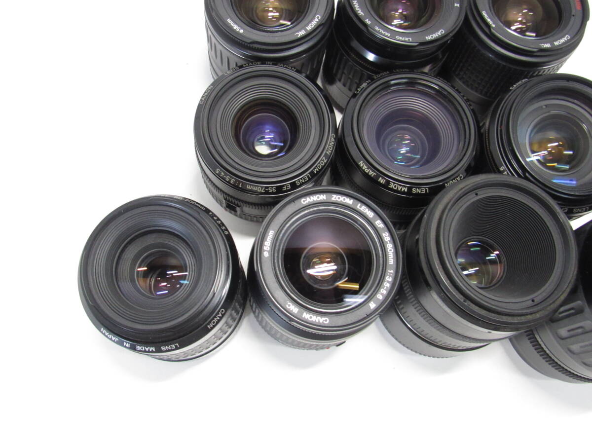 T-1508[同梱不可] Canon AFレンズ 10点まとめセット EF ウルトラソニック 80-200mm 35-105mm 28-80mm 他 キャノン フィルムカメラ ジャンクの画像4