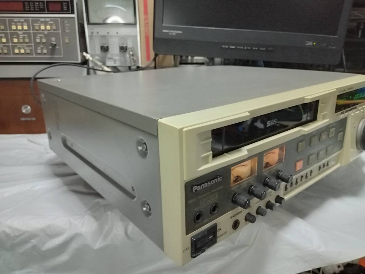 Panasonic 業務用S-VHS ビデオデッキ AG-DS550 TBC搭載 中古整備品 K6TC00004の画像6