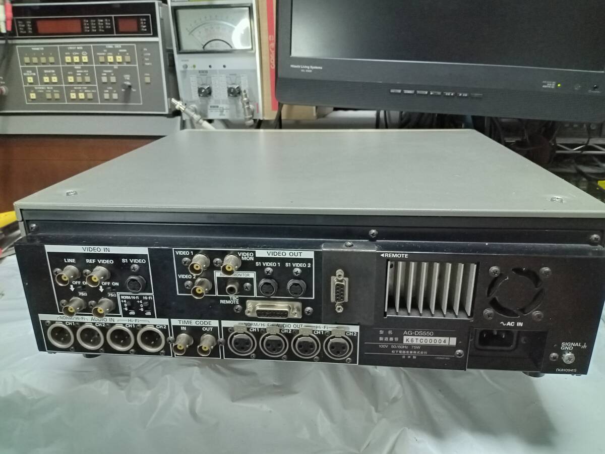 Panasonic 業務用S-VHS ビデオデッキ AG-DS550 TBC搭載 中古整備品 K6TC00004の画像7