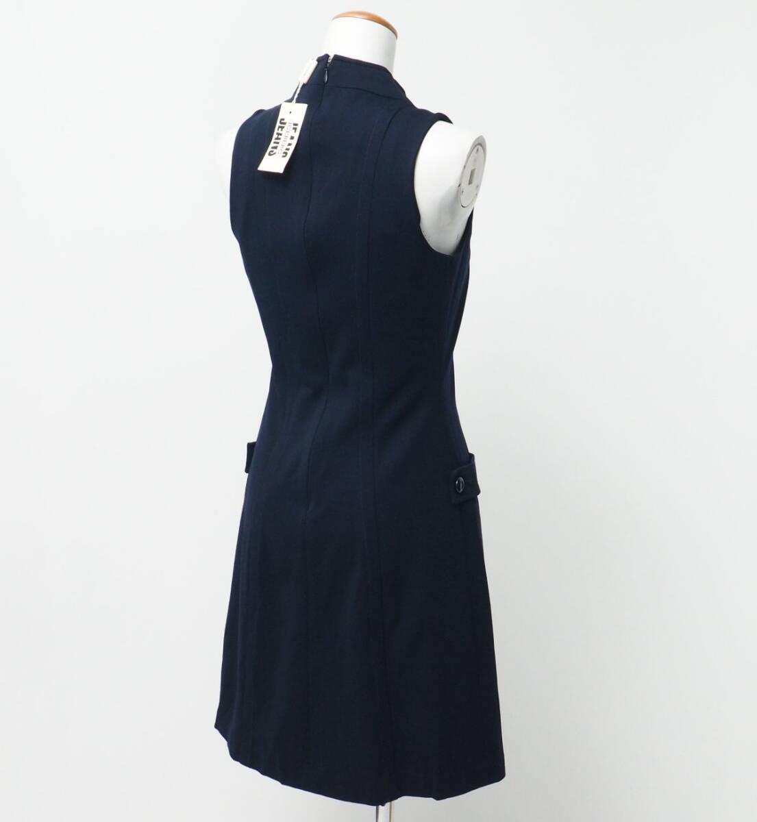 GP7558^ unused Italy made Iceberg jeans /ICEBERG JEANS jersey - no sleeve One-piece stand-up collar navy size 40