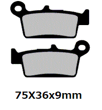  rear brake pad Honda HONDA CRM250AR CRM250R CRM80 CRM80 semi metal pad after market goods 