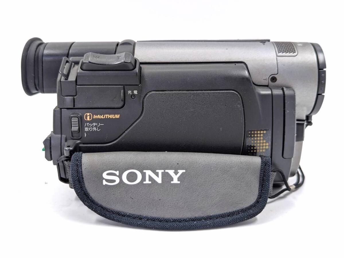 ★☆Video8/Hi8 対応 中古 良品 動作確認/点検清掃済 SONY ソニー Handycam ハンディカム CCD-TRV101 S-875-33☆★の画像5