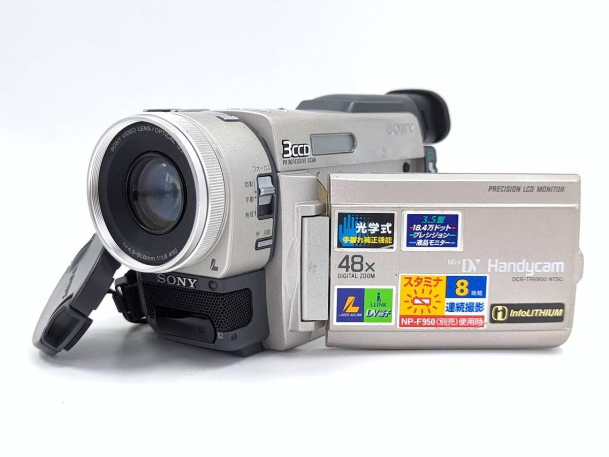 ★☆ダビングに最適！ 中古 良品 動作確認済 SONY ソニー Handycam ハンディカム DCR-TRV900 miniDV テープ 対応機器 S-686-1☆★_画像2