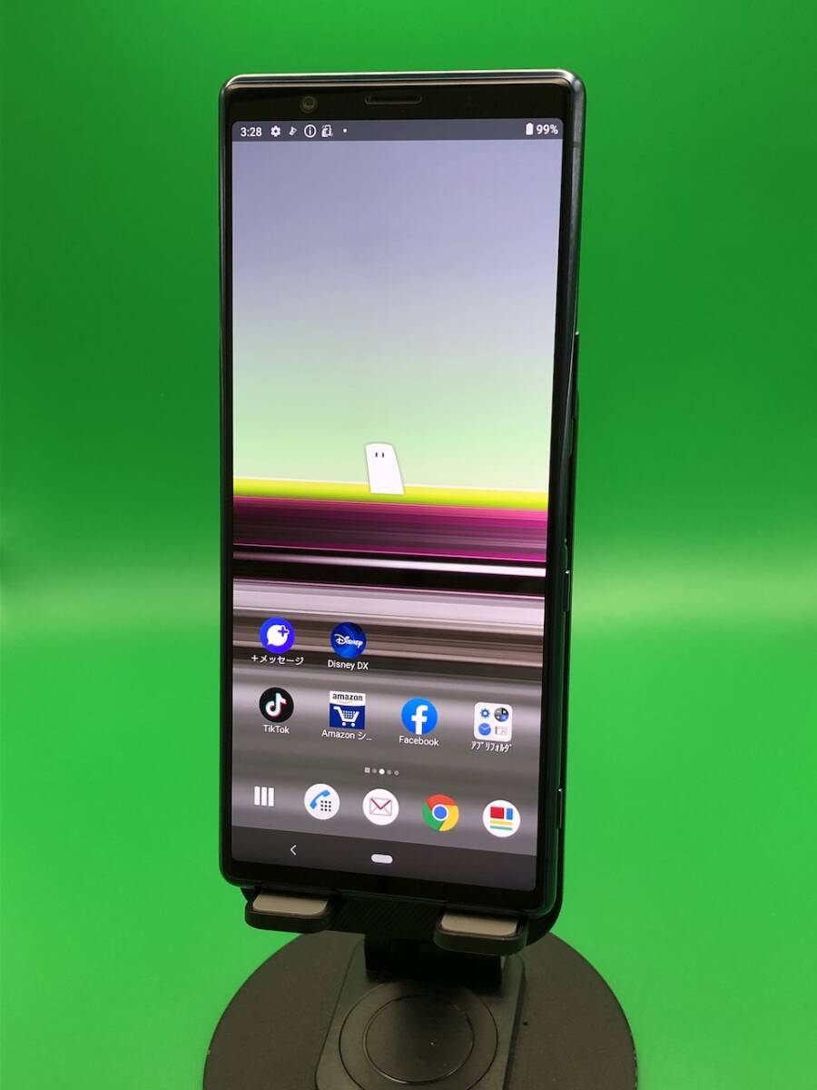 ★美品 Xperia 5 64GB SIMフリー 最大容量良好 格安SIM可 docomo 〇 SO-01M ブルー 中古 新古品 BCO1125