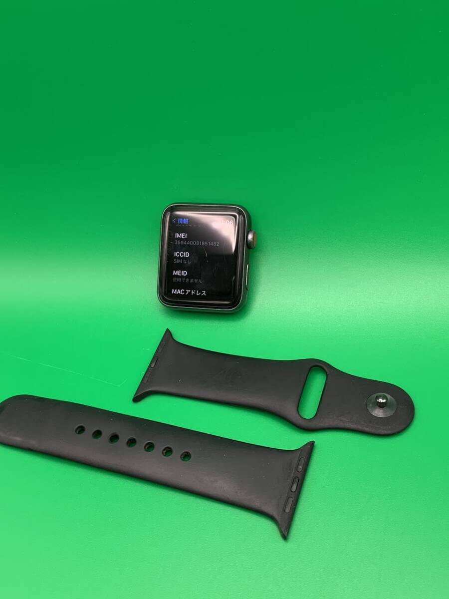 ★激安 Apple Watch Series3 42mm GPS+Cellularモデル 16GB 最大容量96% MQKR2J/A スペースグレー 中古 新古品 BP2363 _画像1