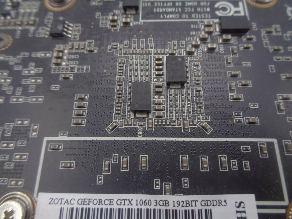 複数入荷 ZOTAC GEFORCE GTX 1060 3GB 192BIT GDDR5 グラフィックボード 中古動作品 (F661)の画像4
