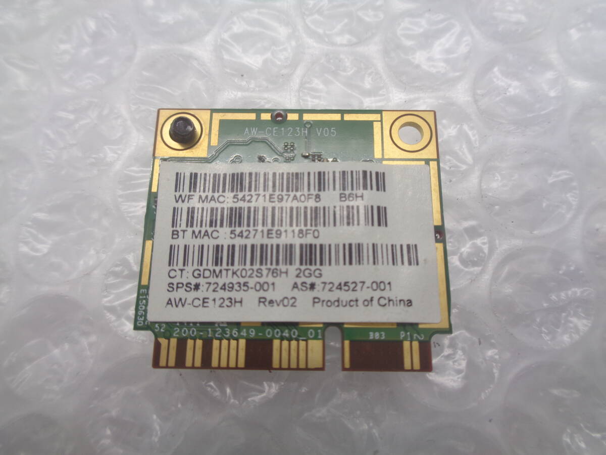 HP ENVY 17 NOTEBOOK PC и т.п. для беспроводной LAN карта 724528-001 724935-001 б/у рабочий товар (F686)
