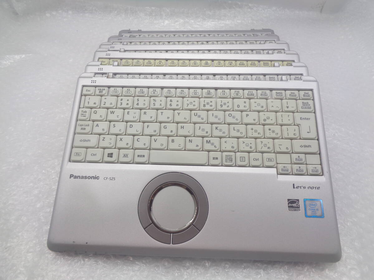 ジャンク品 Panasonic Let's note CF-SZ5/CF-SZ6など用 パームレスト キーボード ｘ 6個セット(F762)_画像1